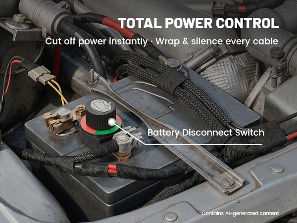 Top Post Battery Disconnect Switch Wire Harness Electrical Tape