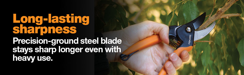 Fiskars 379451-1002 SoftGrip Pruner, Orange