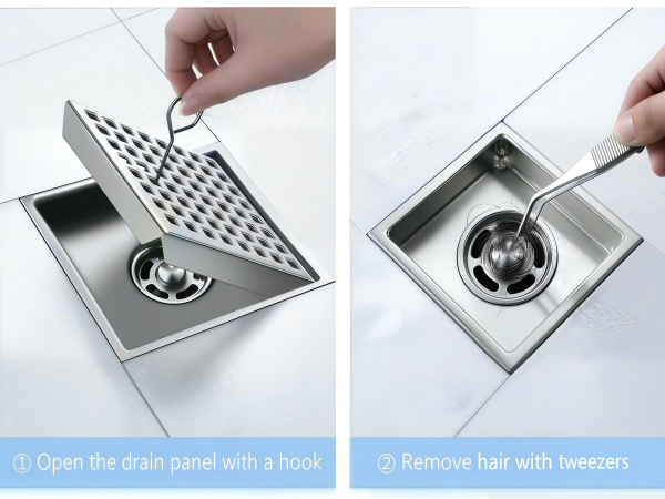 Easy Cleaning with Hook & Tweezers