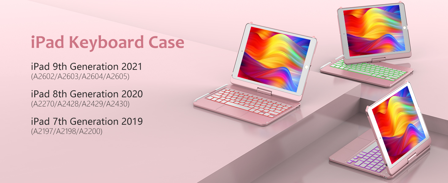 Keyboard Case for iPad 9th/8th/7th Generation