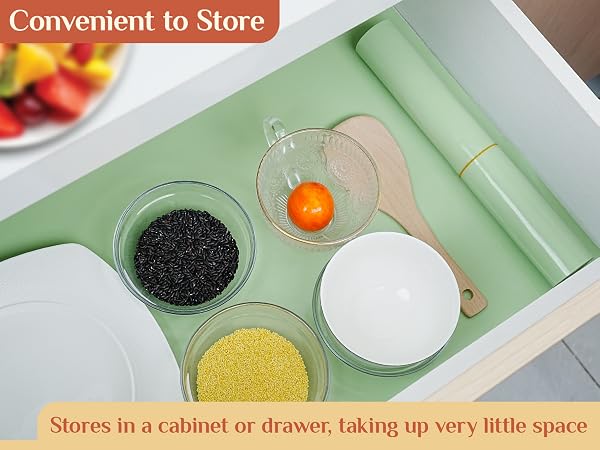 Stores in a cabinet or drawer, taking up very little space