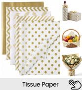 VGOODALL 100 Sheets Tissue Paper Bulk, 20 x 14 Inch Metallic Gold Wave Stripe Tissue Paper for Gi...
