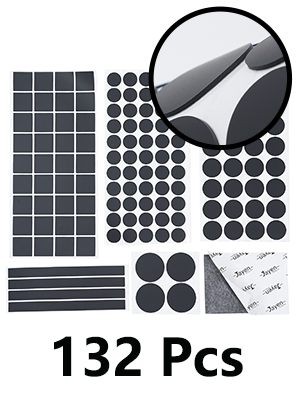 A+3M 132pcs silicone non slip pads