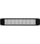 TECHTOO Blank Rack Mount Panel Spacer with Venting for 19-Inch Server Network Rack Enclosure Cabi...