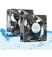 24V 80mm IP68 Sealed Waterproof Brushless High Speed Dual Ball Bearing Exhaust Fan 80x80x25mm for...