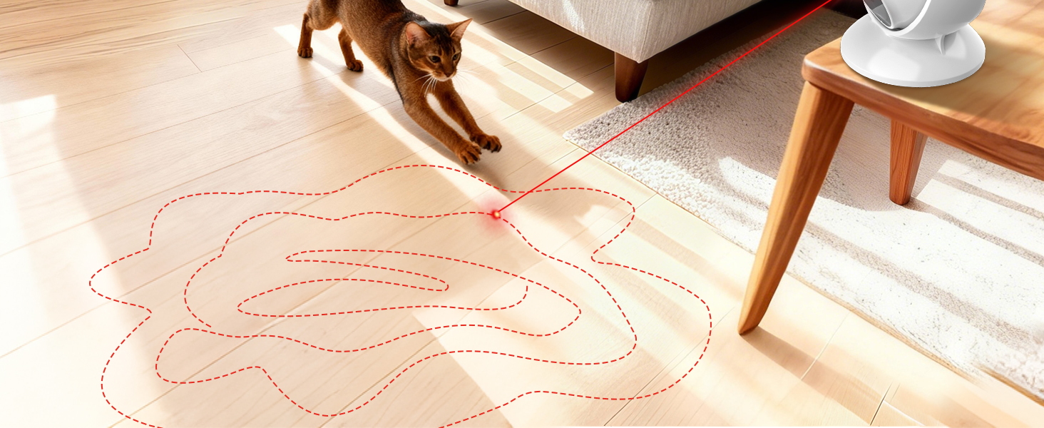 random trjajectory laser cat toy
