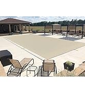 Windscreen4less 14'x20' Winter Pool Covers for Inground Swimming Pool Rectangle Mesh Safety Pool ...