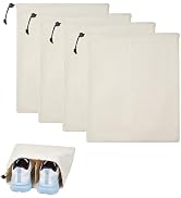 KOIUOWA 4 Pack Shoe Bags for Travel, Shoes Pouch with Partition Design & Drawstring, Shoe Storage...