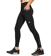 baleaf Men's Winter Running Tights Thermal Cycling Pants Cold Weather Gear Fleece Lined Pockets L...