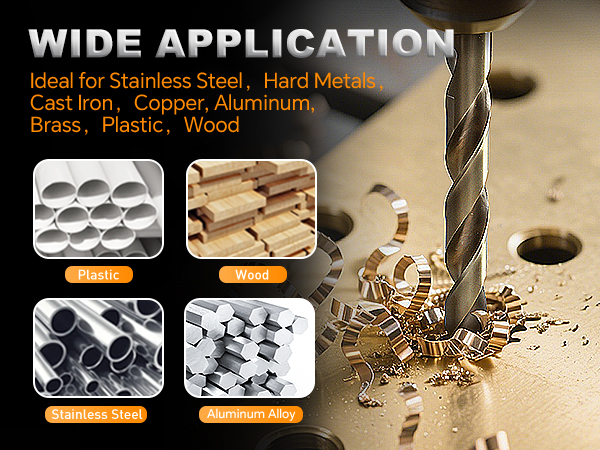 metal drill bit set for steel