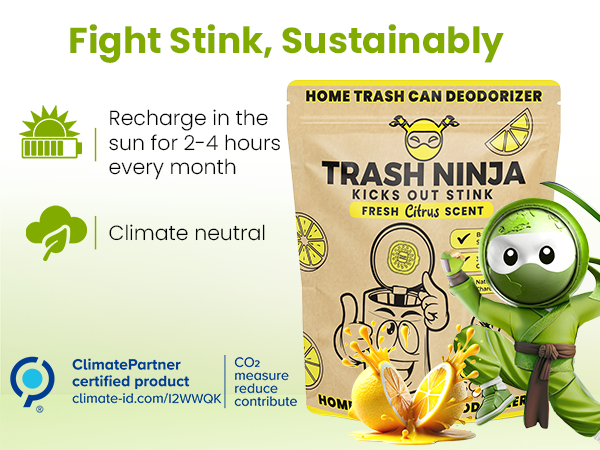 Fight Stink Recharge In the Sun for 2-4 Hours Every Month