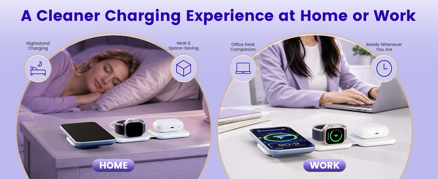 phone and watch charger station for iphone