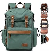 Padwa Lifestyle Green Camera Backpack - Professional DSLR & UAV Camera Bag,Anti Theft Canvas Came...