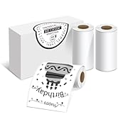 ORGSTA White Self-Adhesive Thermal Paper, Printable Sticker Paper for ORGSTA S002 Portable Sticke...