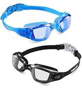 Vorshape Swim Goggles 2 Pack Anti Fog Swimming Goggles, No Leaking UV Protection Pool Goggles for...