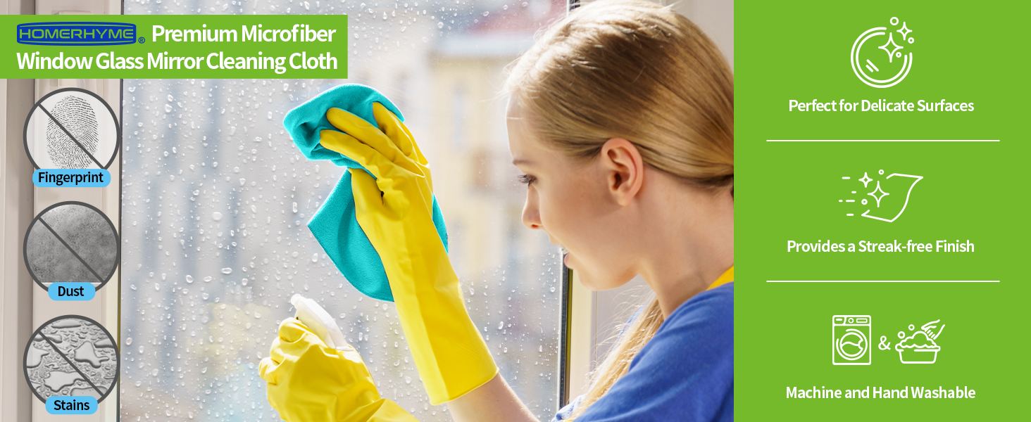 Microfiber Glass Cleaning Cloth