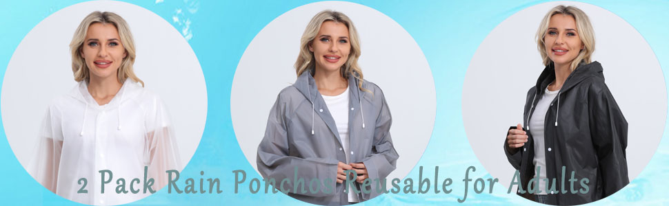 Rain Ponchos for Adults