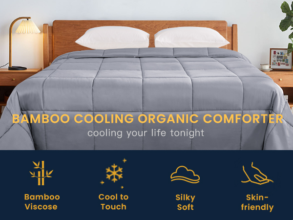 bamboo comforter lightweight cooling comforter duvet insert organic blankets for hot sleepers