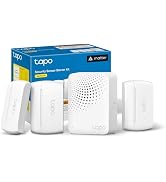 Tapo Door Sensor Starter KIT, Matter Compatible, 3X Smart Door Window Contact Sensor and 1x Smart...