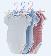 Kids pants hangers for childrens clothes with clips for hanging bottoms for nursery closet storage