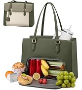 LOVEVOOK Laptop Bag for Women, 15.6 Inch Work Tote Computer Bag With Large Cup Holder