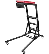 Performance Tool W85038 High Top Adjustable Creeper to Work On Vehicles, Black/Red, 45-66-inch He...