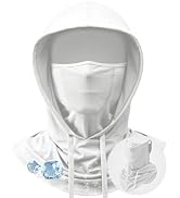 3 in 1 Breathable Balaclava Ski Face Mask for Men Women Sun UV Protection Hood Full Head Mask Fac...