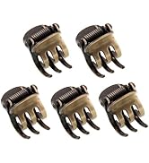5Pcs Mini Metal Hair Claw Clips, Mini Hair Clamp Side Bangs Clip Hair Styling Tool Hairpins Hair ...