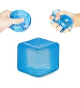 Jiezipaeasy Ice Cube Stress Ball 5cm(1.98"), Squishy Fidget Toy for Adults & Kids, Soft Sensory S...