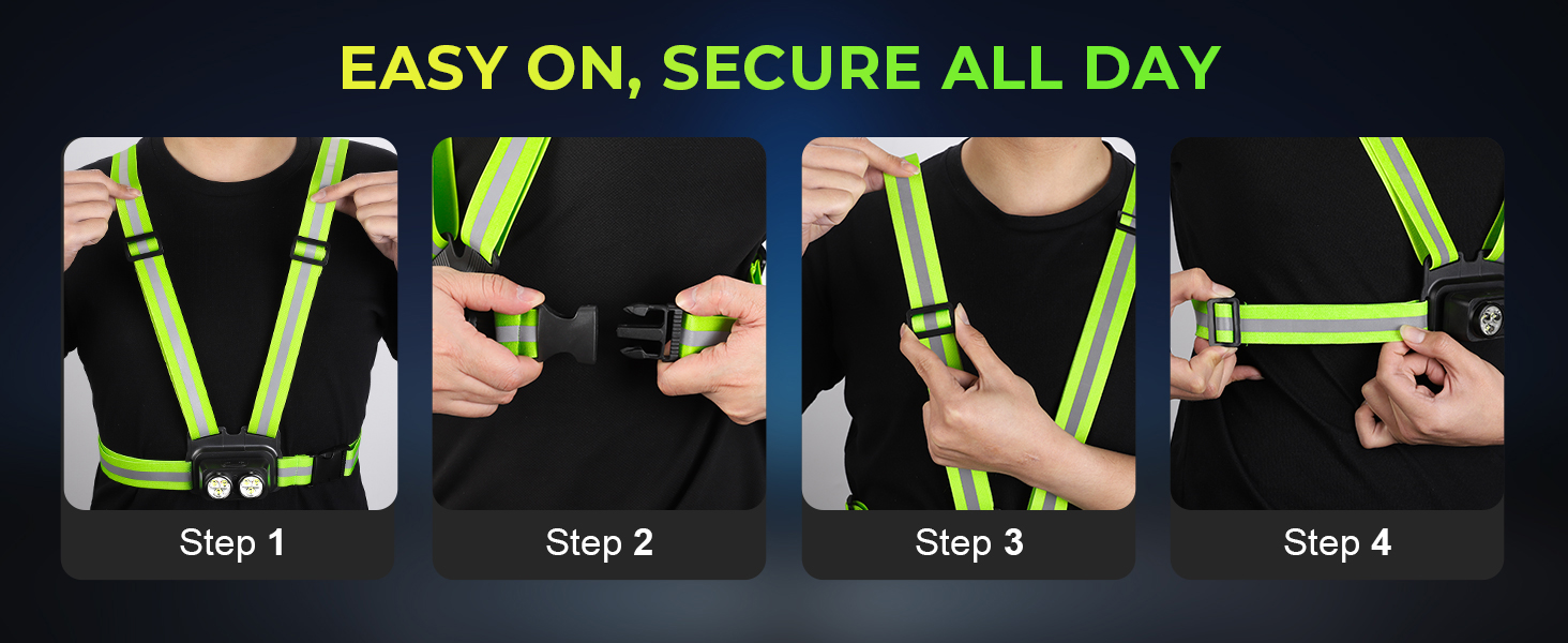 running lights for runners running light running light vest walking light for night walking