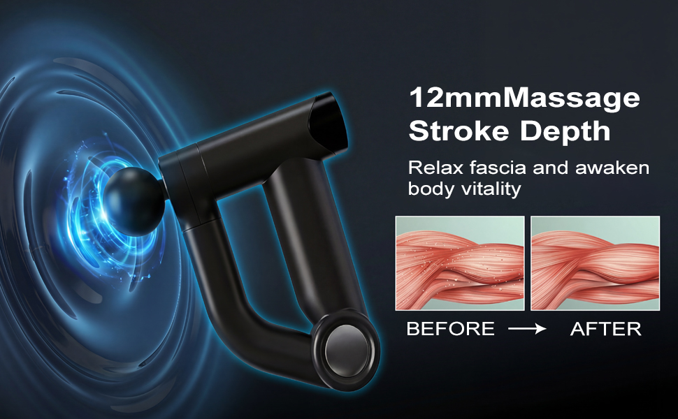 Massage Gun with Upgraded Extension Handle