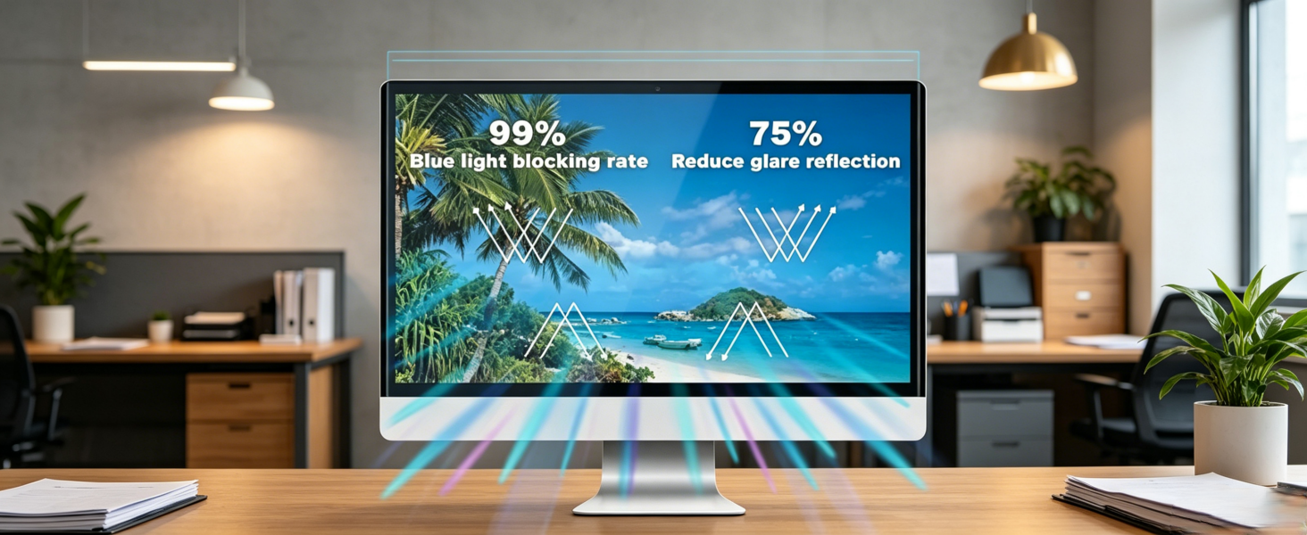 Blue light screen protector
