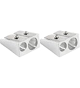 Pencil Sharpeners Double Hole Manual, Handheld Colored Pencil Sharpener Metal, School Jumbo Penci...