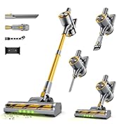 Shieal Cordless Stick Vacuum Cleaner - 45KPA Powerful Suction Vacuum with 45 Min Runtime, Detacha...