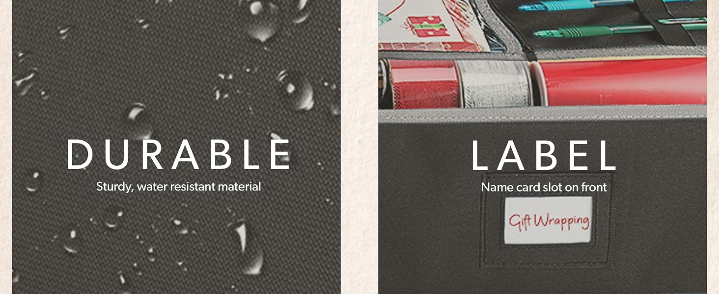 Durable material and label slots