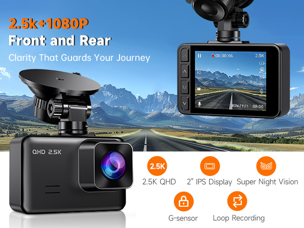 dash cam front and rear