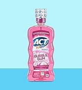ACT Kids Anticavity Fluoride Mouthwash, Sugar & Alcohol Free Mouth Rinse Strengthens Teeth, Bubbl...