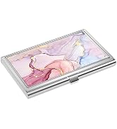 Rouidr Business Card Holder, Small Business Card Case, Slim Metal Business Card Organizer, Pocket...