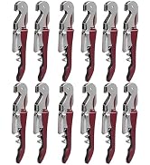 RECUTMS 12 Packs Wine Corkscrew Opener Bulk Stainless Steel Fold Beer or Bottle Opener Serrated F...