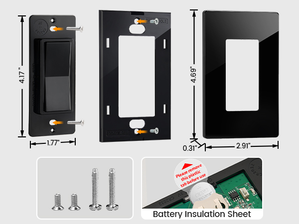 wireless light switch and receiver kit