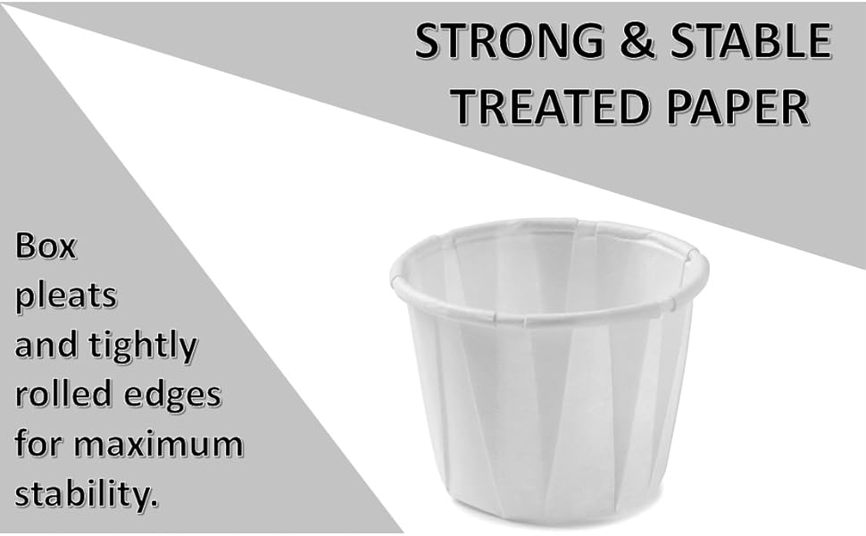 Paper Cups- Paper Medicine Taster Ketchup Disposable Paper Souffle Medicine Cups