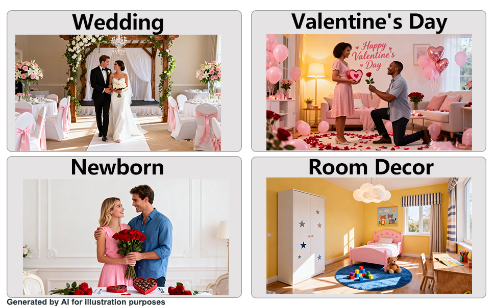 Wedding Valentine Day Newborn Bedroom Decor
