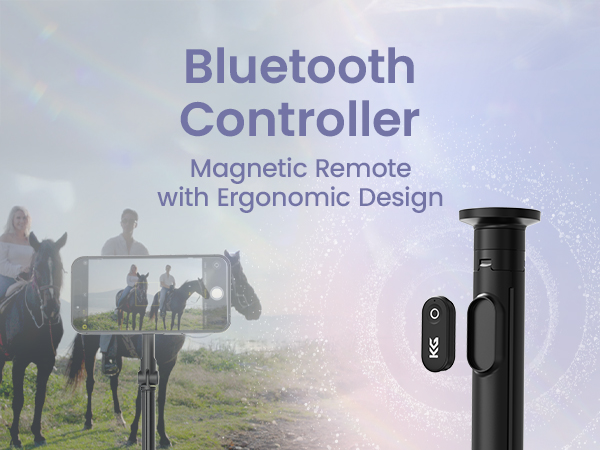 remote-controlled selfie stick with tripod