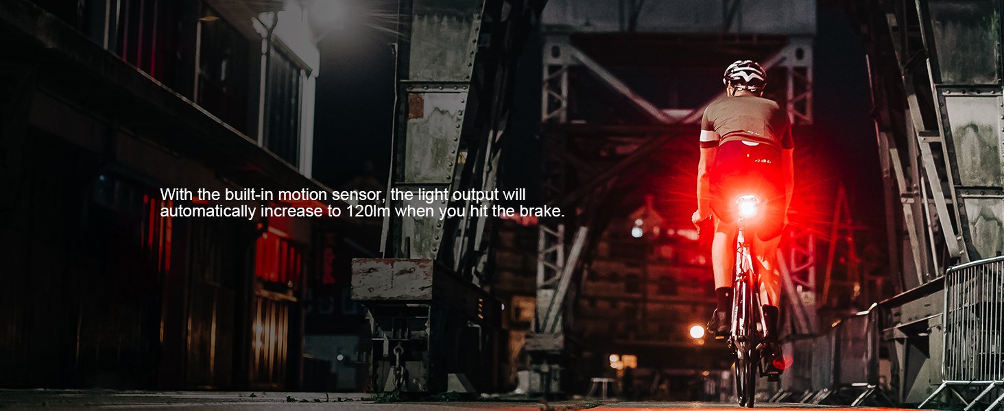 Bicycle taillights with MOTION SENSOR