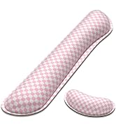 Dapesuom EnlargeKeyboard Wrist Rest Set, Memory Foam, Non-Slip, Blush Pink | Cute Memory Foam Wri...