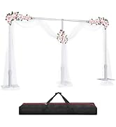 GLOSHOOTING Heavy Duty Backdrop Stand 8.9x20ft, Pipe and Drape Backdrop Stand Kit, Adjustable Met...