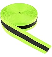 LLPT Reflective Ribbon Sew On Tape High Visibility 1” x 50 Ft Nylon Silver Florescent Safety Webb...