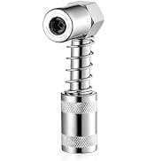 VCYOPN 90 Degree Grease Coupler Adapter, Non Slip Right Angle Grease Gun Coupler Fittings in Tigh...