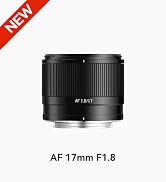 TTARTISAN 17mm F1.8 Air Auto Focus Lens, AF 17mm f/1.8 X APS-C Prime Wide-Angle Lens for Fuji X-M...