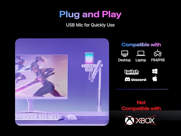 plug and play gaming microphone for pc